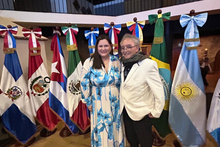 Director general (E), Jorge Arturo Lemus Montañez, y presidenta pro tempore del Gafilat