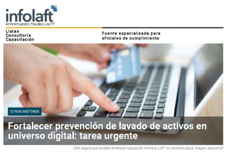 Fortalecer la prevención del lavado de activos en el universo digital: tarea urgente